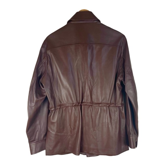 Matteo Perin Italian Luxury Handmade Brown Leather Jacket - Picture 5 of 16